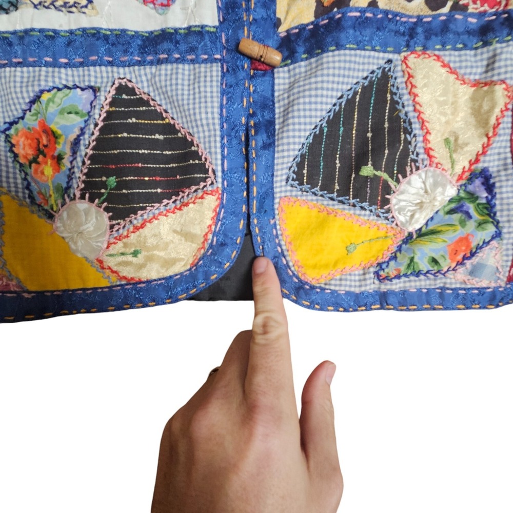 Colorful Patchwork Vest - Picture 6 of 10